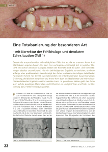 Eine Totalsanierung der besonderen Art