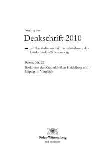 Denkschrift 2010 - Rechnungshof Baden