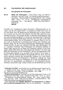 BA PHILOSOPHIE - Informationsmittel f&uuml;r Bibliotheken