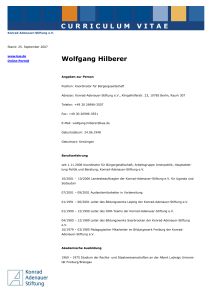 Wolfgang Hilberer - Konrad-Adenauer
