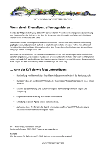 Merkblatt Ehemaligentreffen PDF - KVT