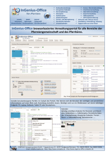 InGenius-Office browserbasiertes Verwaltungsportal für alle