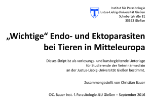 Endo- und Ektoparasiten bei Tieren in Mitteleuropa - Justus