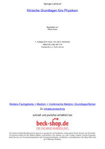 Klinische Grundlagen fürs Physikum - ReadingSample - Beck-Shop