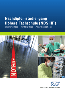 Nachdiplomstudiengang Höhere Fachschule (NDS HF)