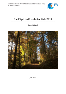 Die V&ouml;gel im Ettenhofer Holz 2017
