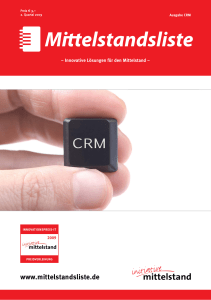 Kategoriesieger CRM - Initiative Mittelstand