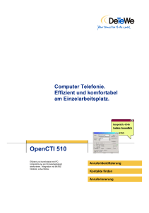 OpenCTI 510 Computer Telefonie. Effizient und komfortabel am