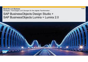 SAP BusinessObjects Design Studio + SAP - SAP BI