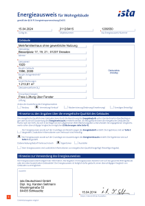 xx Energieausweis für Wohngebäude x