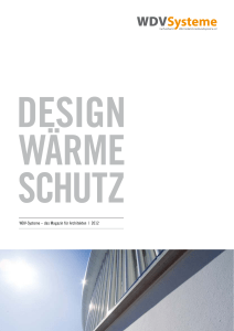 WDV-Systeme – das Magazin für Architekten | 2012