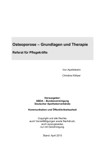 Osteoporose-Therapie