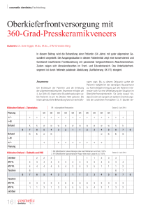 Oberkieferfrontversorgung mit 360-Grad