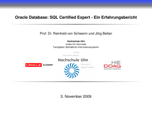 Oracle Database: SQL Certified Expert - Ein Erfahrungsbericht