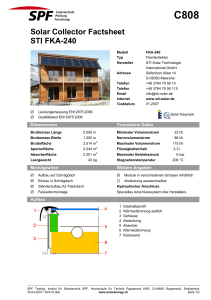 Solar Collector Factsheet STI FKA-240