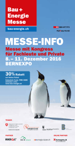 MESSE-INFO Booklet - Bau+Energie Messe