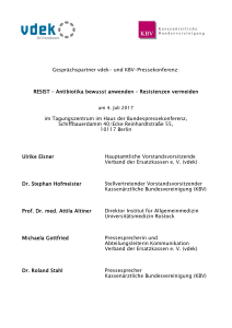 Gespr&auml;chspartner vdek- und KBV