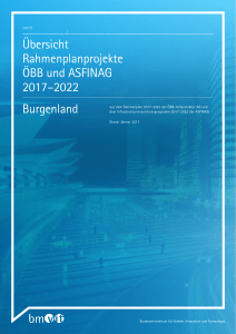 &Uuml;bersicht: Rahmenplanprojekte, &Ouml;BB und Asfinag, 2017