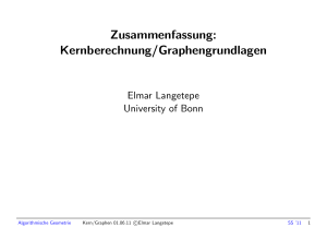 Vorlesung Elmar Langetepe SS11