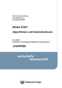 Modul 32561 Algorithmen und Datenstrukturen