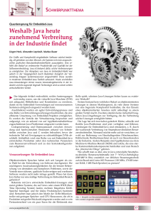 Weshalb Java heute zunehmend Verbreitung in der Industrie findet