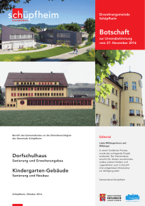 Botschaft - Gemeinde Sch&uuml;pfheim