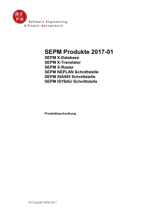 SEPM Produkte 2017-01 SEPM X-Database SEPM X