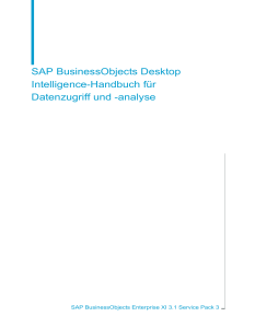 SAP BusinessObjects Desktop Intelligence