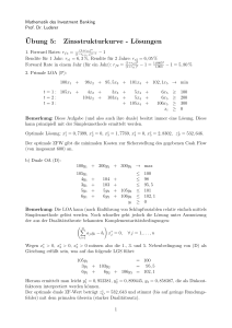 Ubung 5: Zinsstrukturkurve - Lösungen