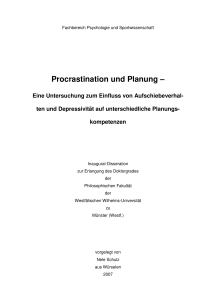 Procrastination und Planung –