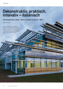 Dekonstruktiv, praktisch, innovativ &ndash; italienisch - architektur