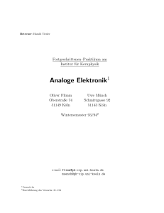 Analoge Elektronik