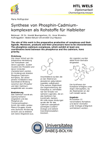 Synthese von Phosphin-Cadmium- komplexen als