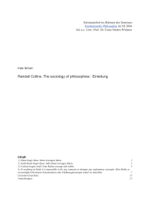 Randall Collins, The sociology of philosophies