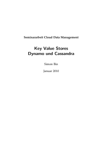 Key Value Stores - Dynamo und Cassandra
