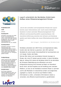 Layer2 unterstützt die Worldsites GmbH beim Aufbau eines
