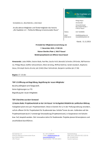 Protokoll der Mitgliederversammlung am 7