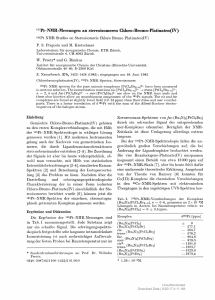 1 Pt-NMR-Messungen an stereoisomeren Chloro