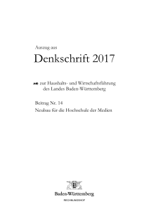 Denkschrift 2017 - Rechnungshof Baden