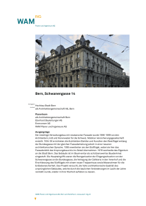 Bern, Schwanengasse 14 - WAM Planer und Ingenieure AG