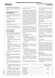 Amoxiclav Aristo 875 mg/125 mg Filmtabletten