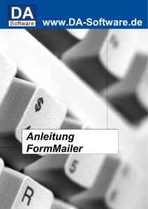 Anleitung FormMailer - Tourneebuero