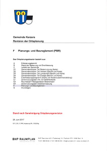 Planungs- und Baureglement (PBR)