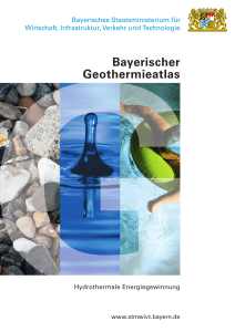 Bayerischer Geothermieatlas - Bayerisches Staatsministerium für