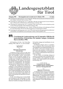Landesgesetzblatt f&uuml;r Tirol