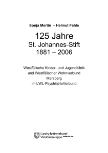 "125 Jahre St. Johannes-Stift Marsberg 1881 - 2006" als