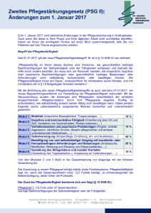 Zweites Pflegestärkungsgesetz - Kassenärztliche Vereinigung