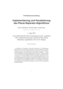 Implementierung und Visualisierung des Planar