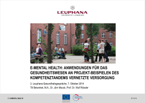 e-mental health - Leuphana Universität Lüneburg