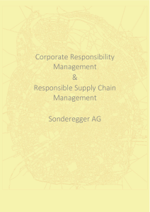 UBS Responsible Supply Chain Management